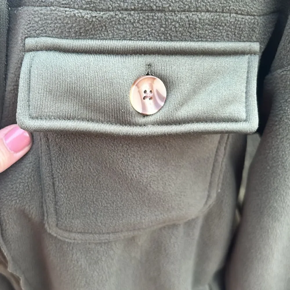 NWT Natural Reflections Fleece shacket